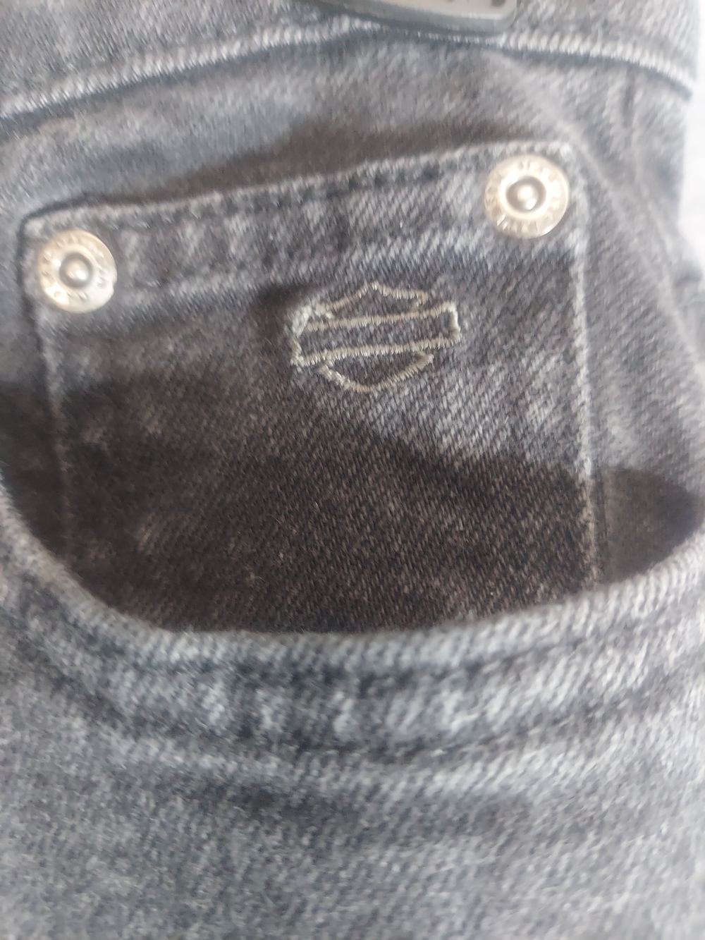 Vintage 2006 Harley-Davidson Straight Leg Jeans Women’s Size 4 Made in Canada - Picture 4 of 13